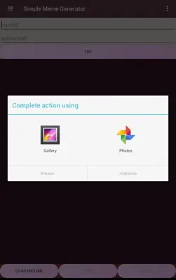 Simple Meme Generator android App screenshot 2